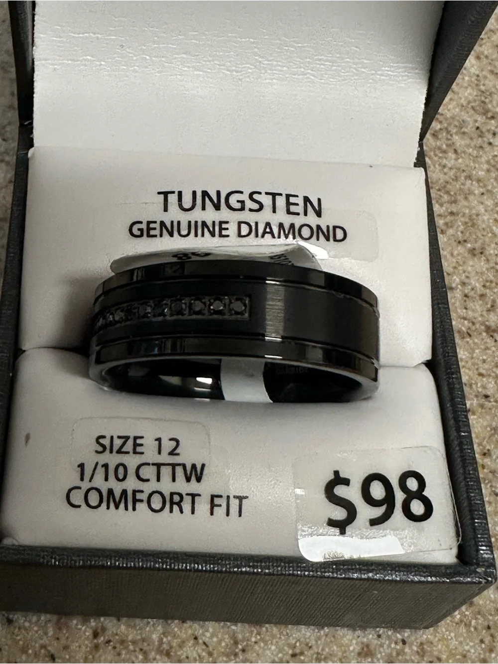 Brilliance Fine Jewelry Men's Tungsten Carbide Band - Size 12